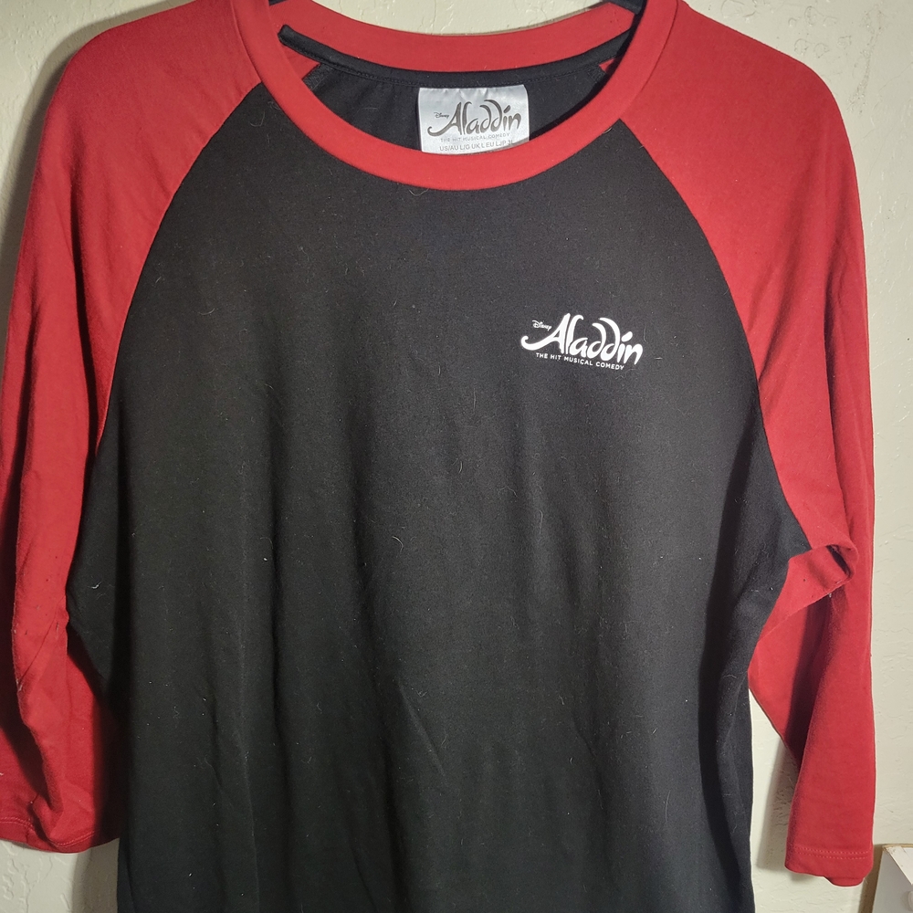 Disney Aladdin Broadway Black and Red Shirt